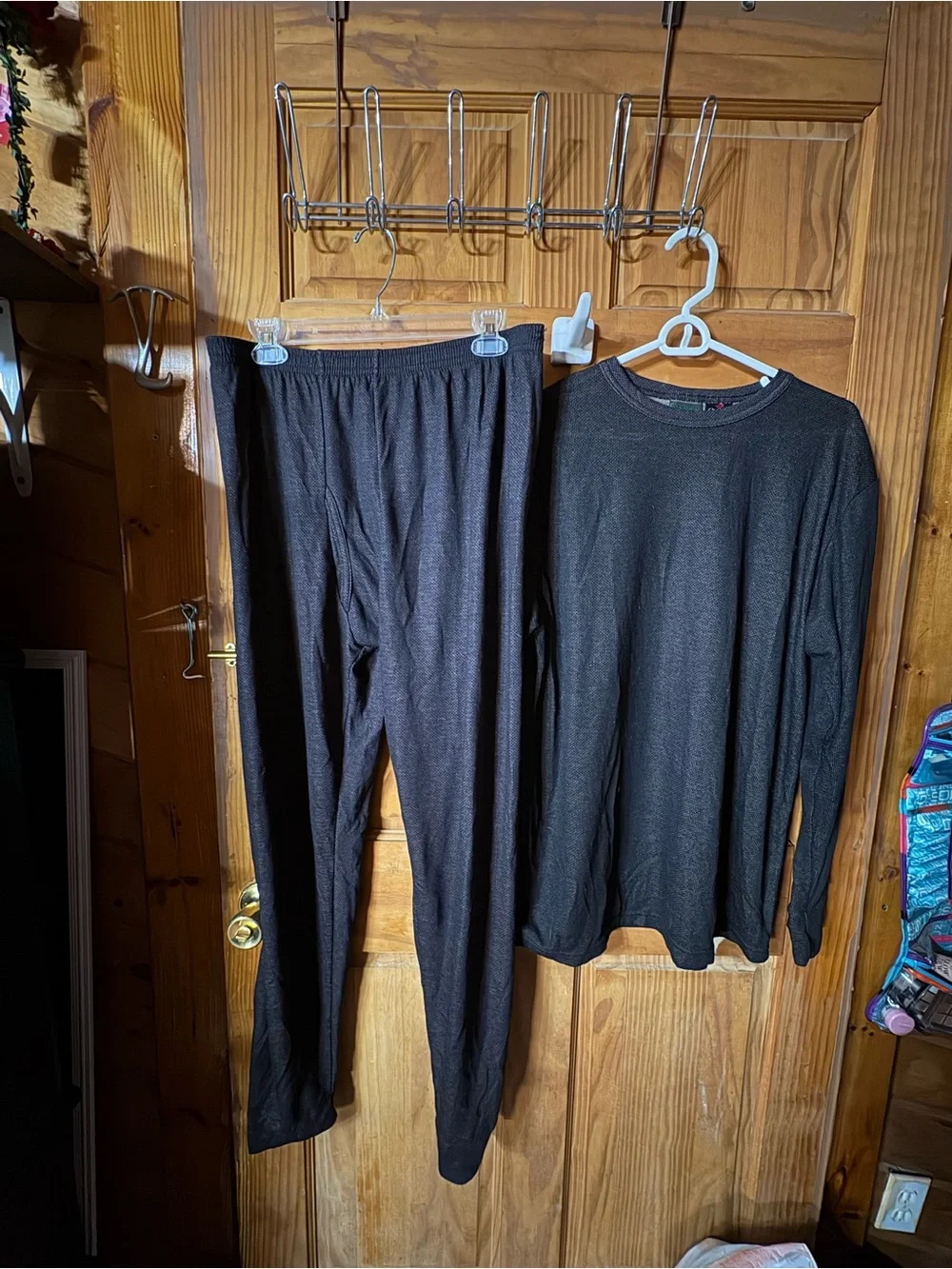 SBAGLIEN1 Men's Black Long Sleeve Pajama Set - Lightweight Comfort